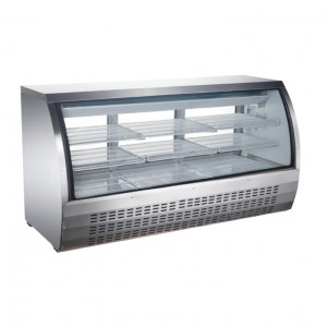 82″ CURVED GLASS DISPLAY REFRIGERATED SHOWCASE, MODEL DC-82