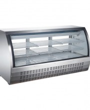 82" CURVED GLASS DISPLAY REFRIGERATED SHOWCASE, MODEL DC-82